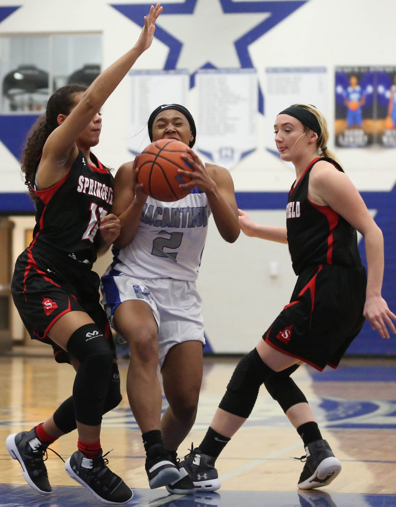 First team — Jayda Dees (Sr., G), MacArthur